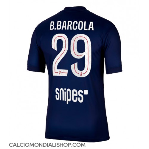 Maglie da calcio Paris Saint-Germain Bradley Barcola #29 Prima Maglia 2025-26 Manica Corta